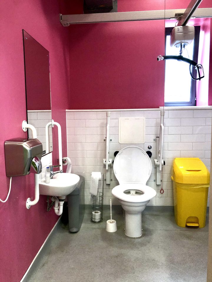 Accessible toilet at Toynbee Studios